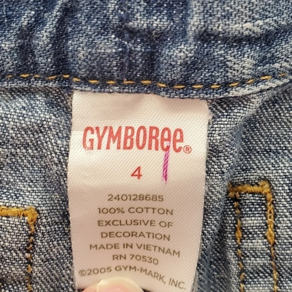 Gymboree Palm Tree Embroidered Jean Shorts